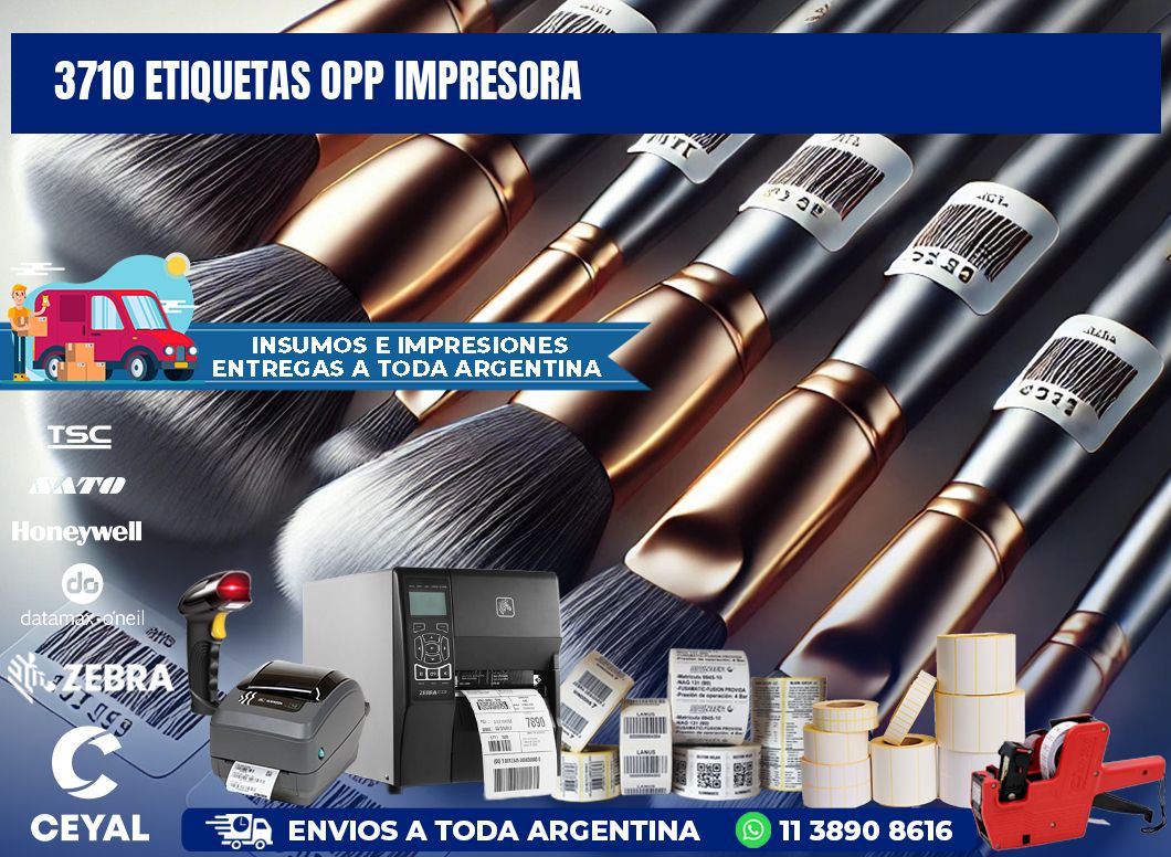 3710 etiquetas opp impresora
