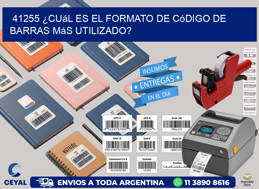 41255 ¿Cuál es el formato de código de barras más utilizado?