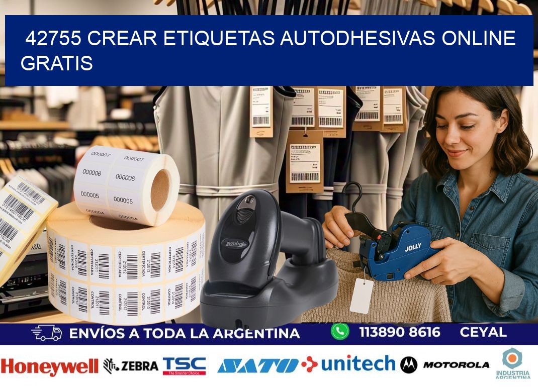 42755 Crear etiquetas autodhesivas online gratis