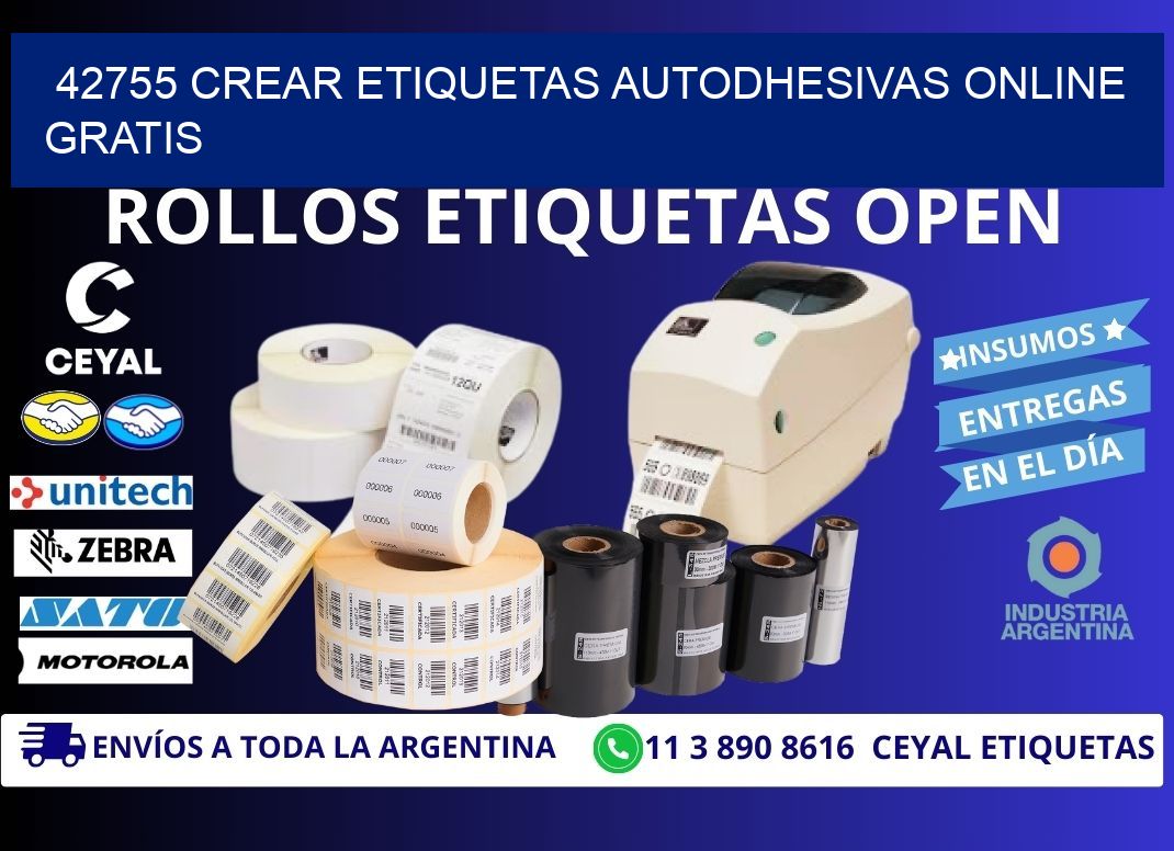 42755 Crear etiquetas autodhesivas online gratis