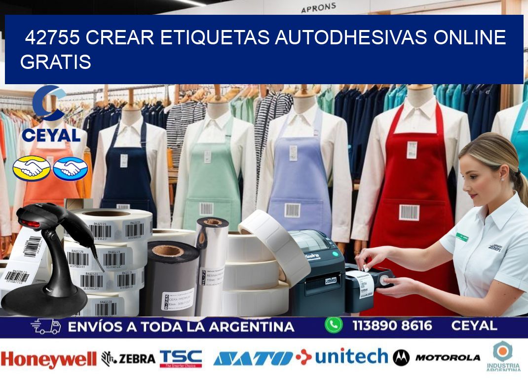 42755 Crear etiquetas autodhesivas online gratis