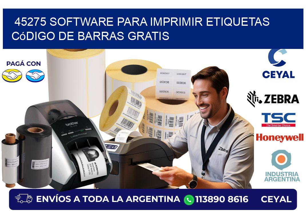 45275 Software para imprimir etiquetas código de barras gratis