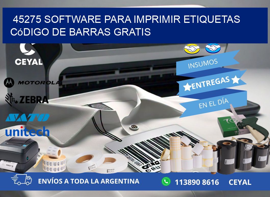 45275 Software para imprimir etiquetas código de barras gratis