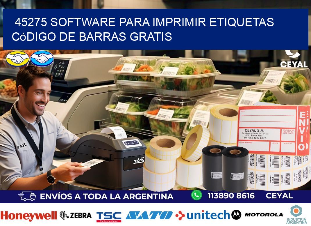 45275 Software para imprimir etiquetas código de barras gratis