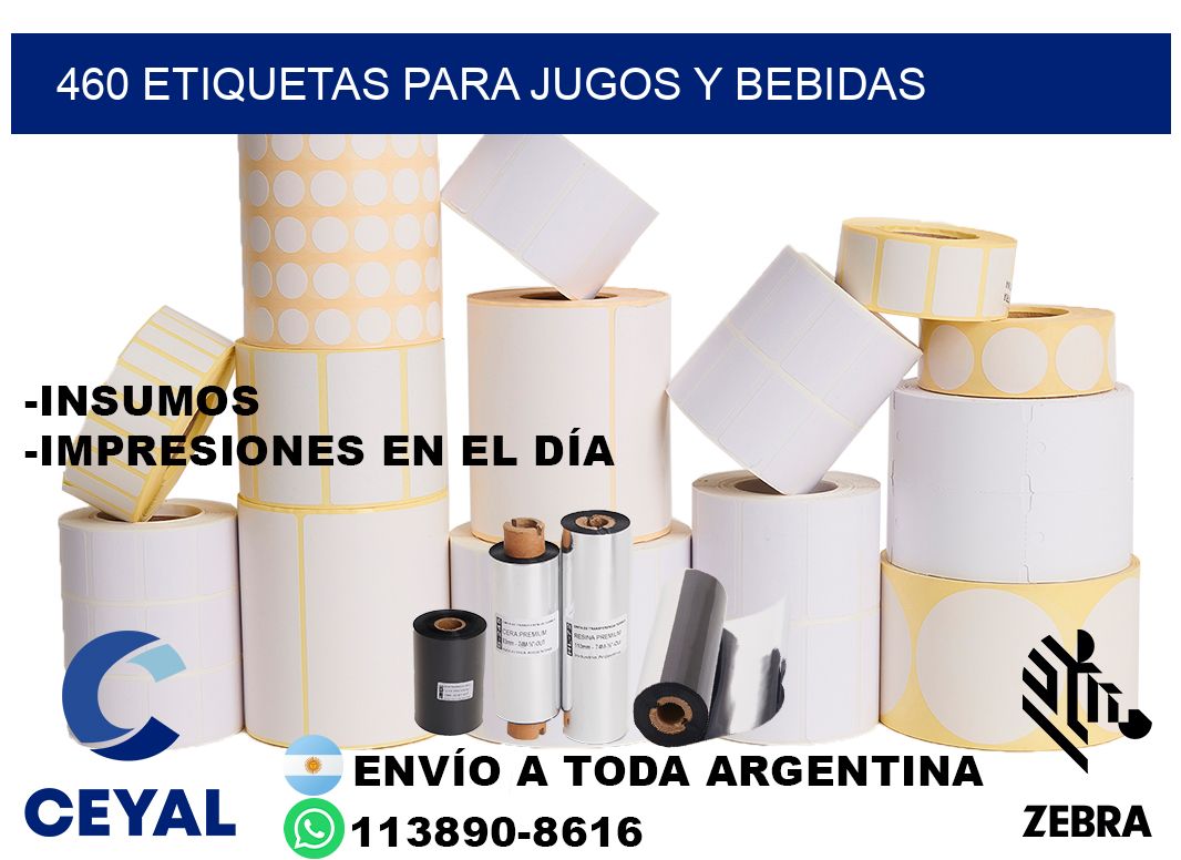 460 Etiquetas para jugos y bebidas