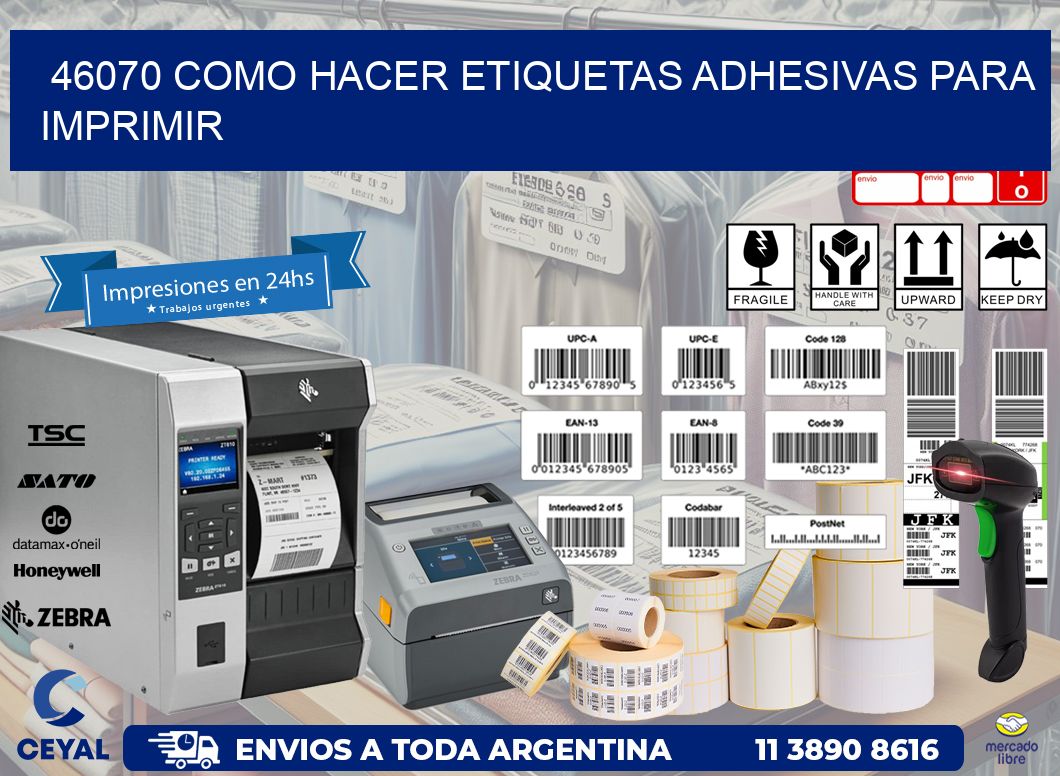 46070 Como hacer etiquetas adhesivas para imprimir