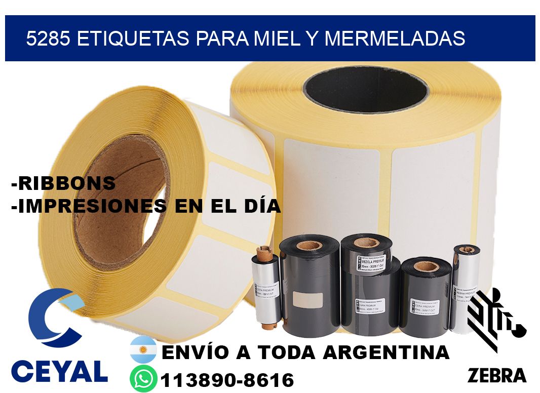 5285 Etiquetas para miel y mermeladas
