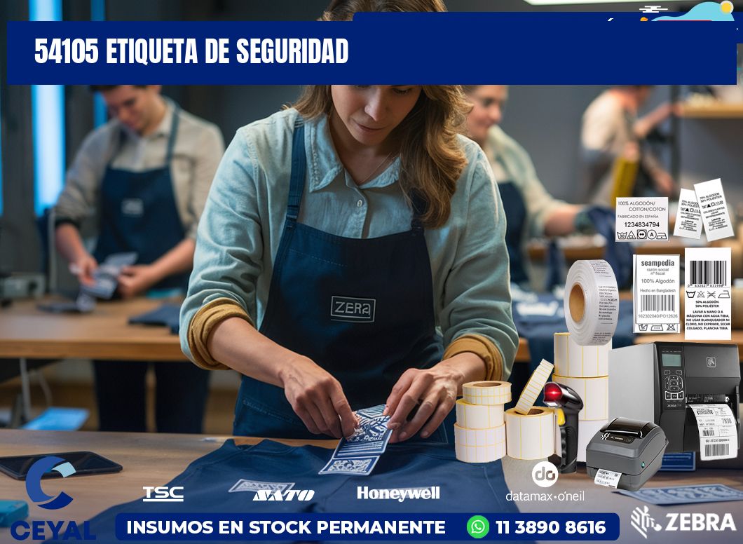 54105 Etiqueta de seguridad