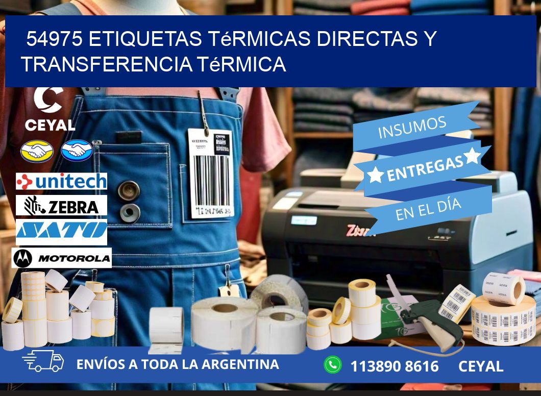 54975 etiquetas térmicas directas y transferencia térmica