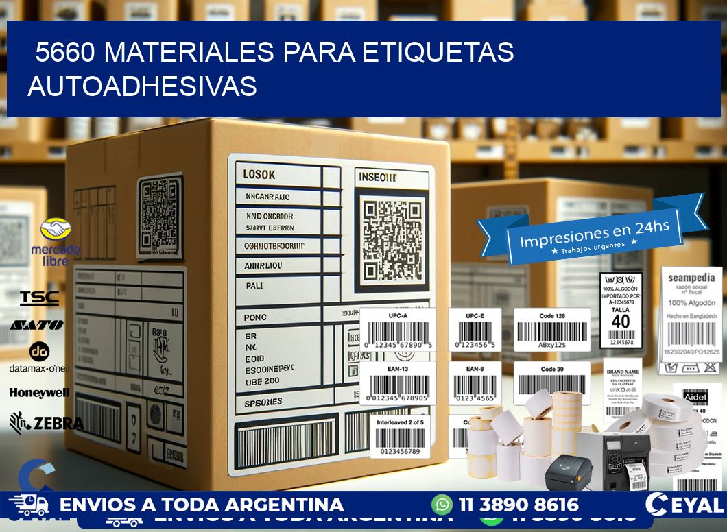 5660 materiales para etiquetas autoadhesivas