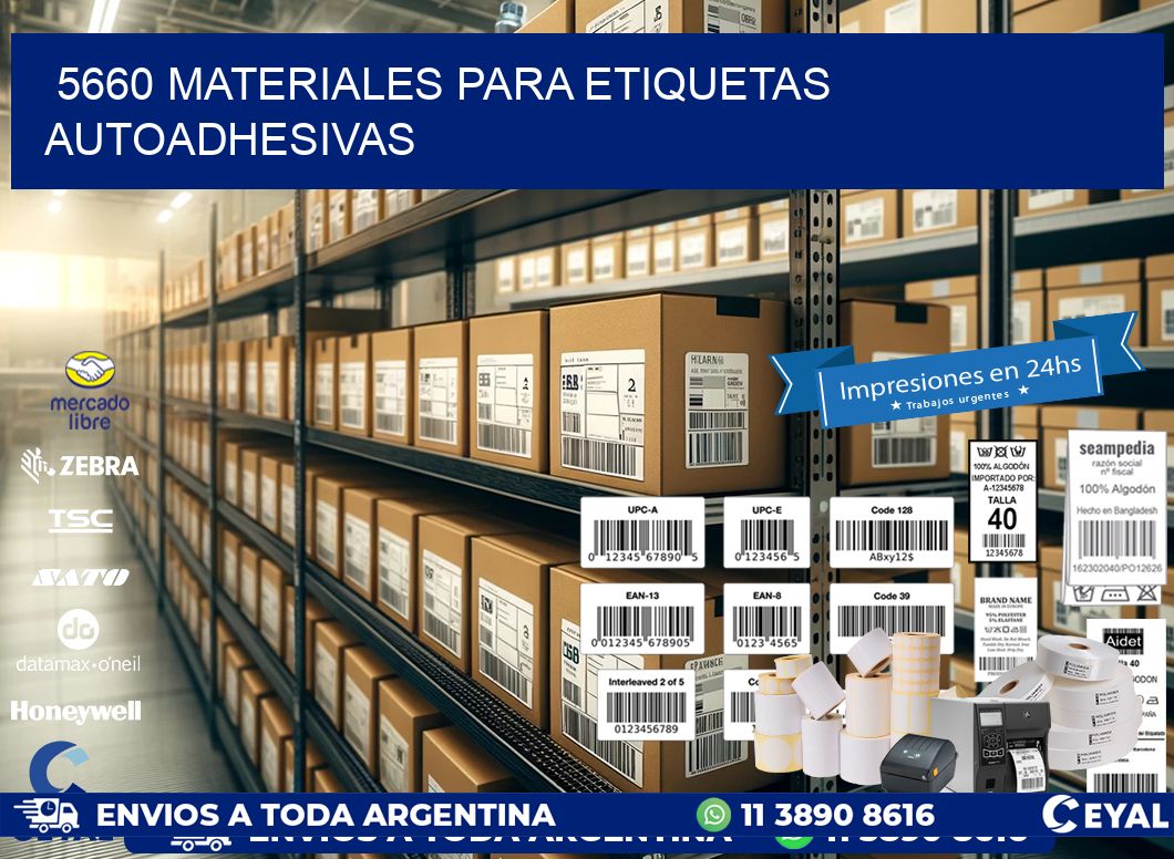 5660 materiales para etiquetas autoadhesivas