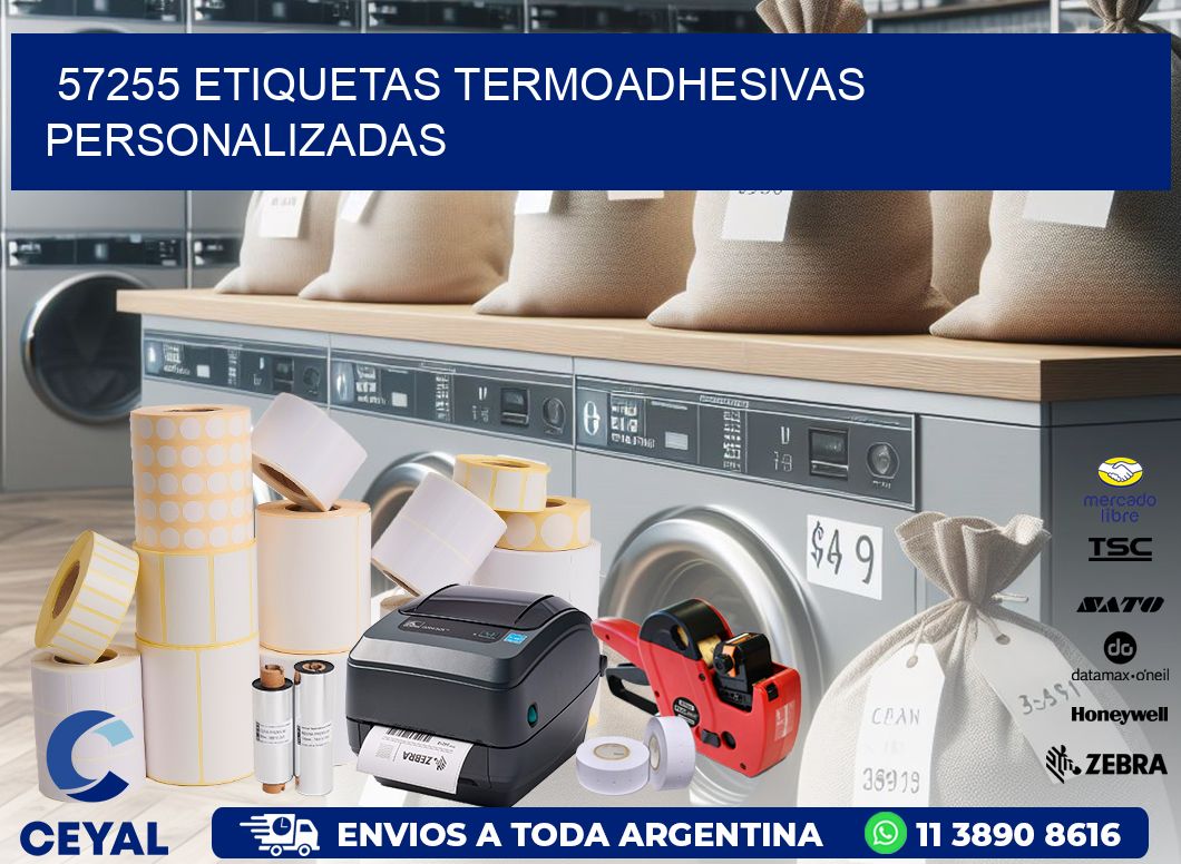 57255 Etiquetas termoadhesivas personalizadas