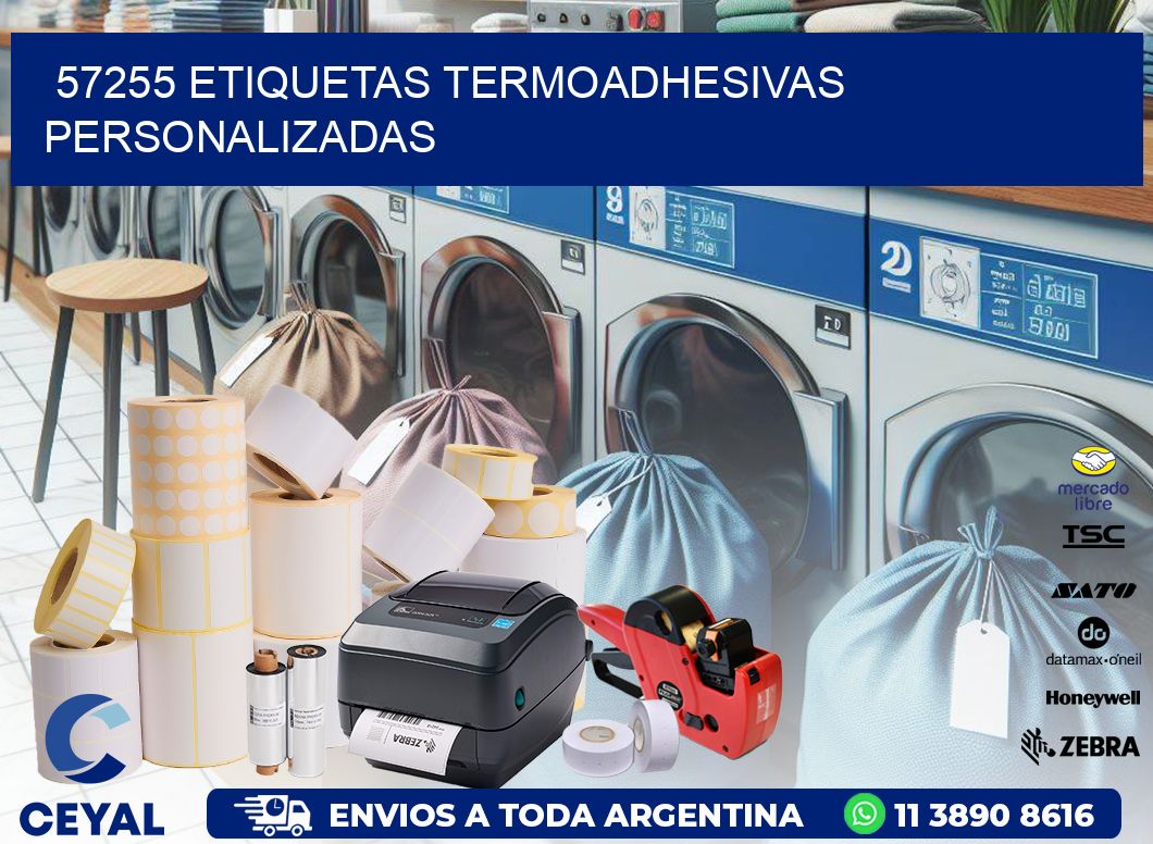 57255 Etiquetas termoadhesivas personalizadas