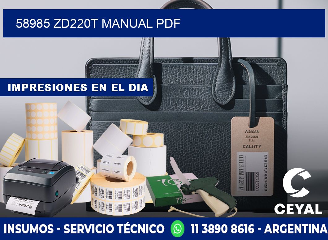 58985 ZD220t manual PDF