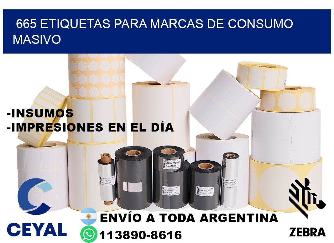 665 Etiquetas para marcas de consumo masivo
