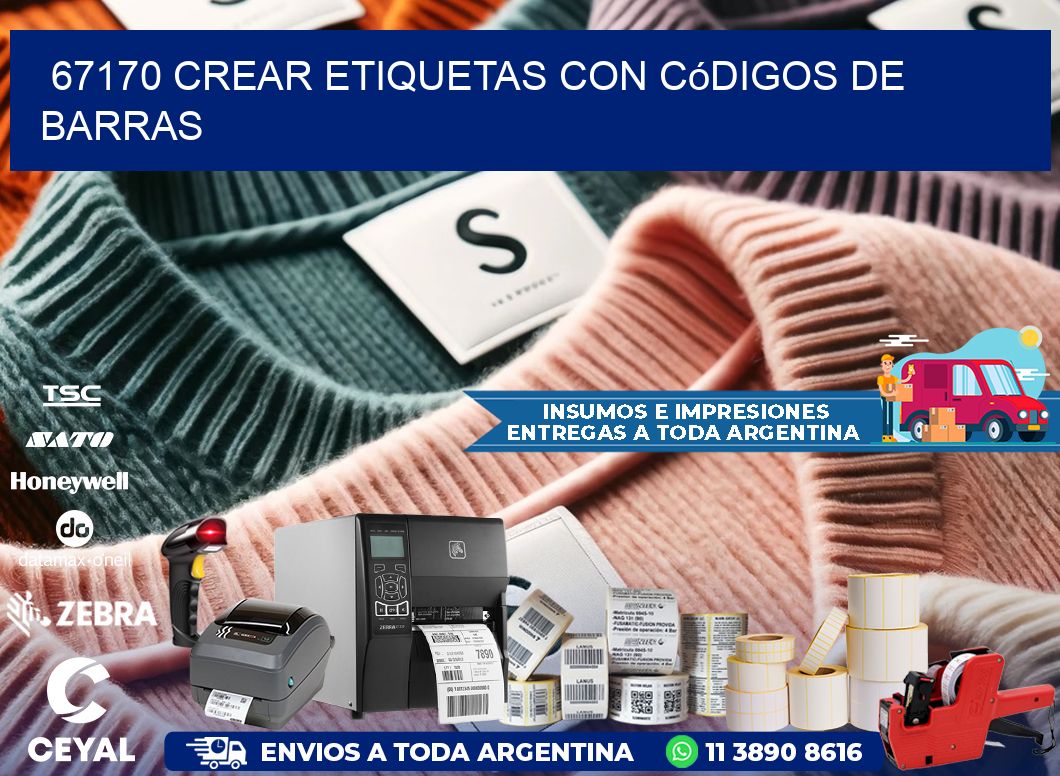 67170 Crear etiquetas con códigos de barras
