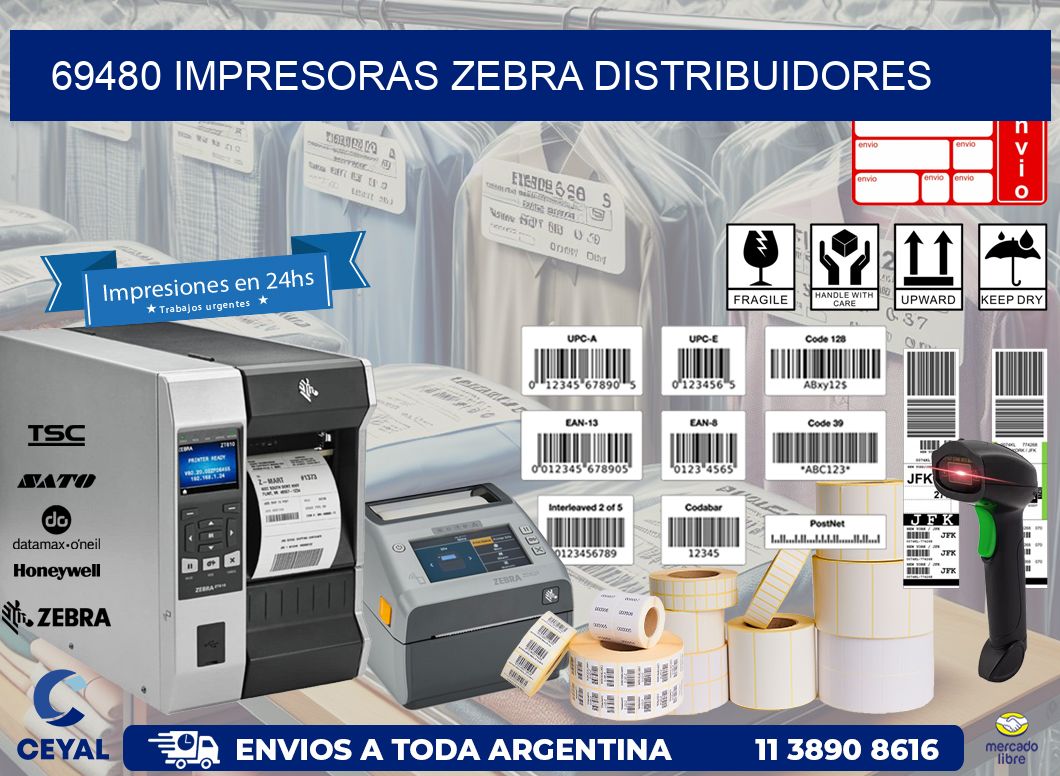 69480 impresoras Zebra distribuidores