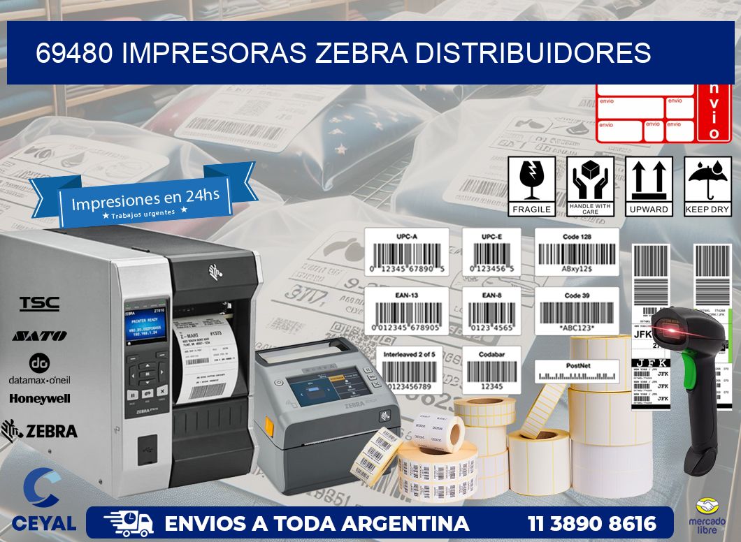 69480 impresoras Zebra distribuidores