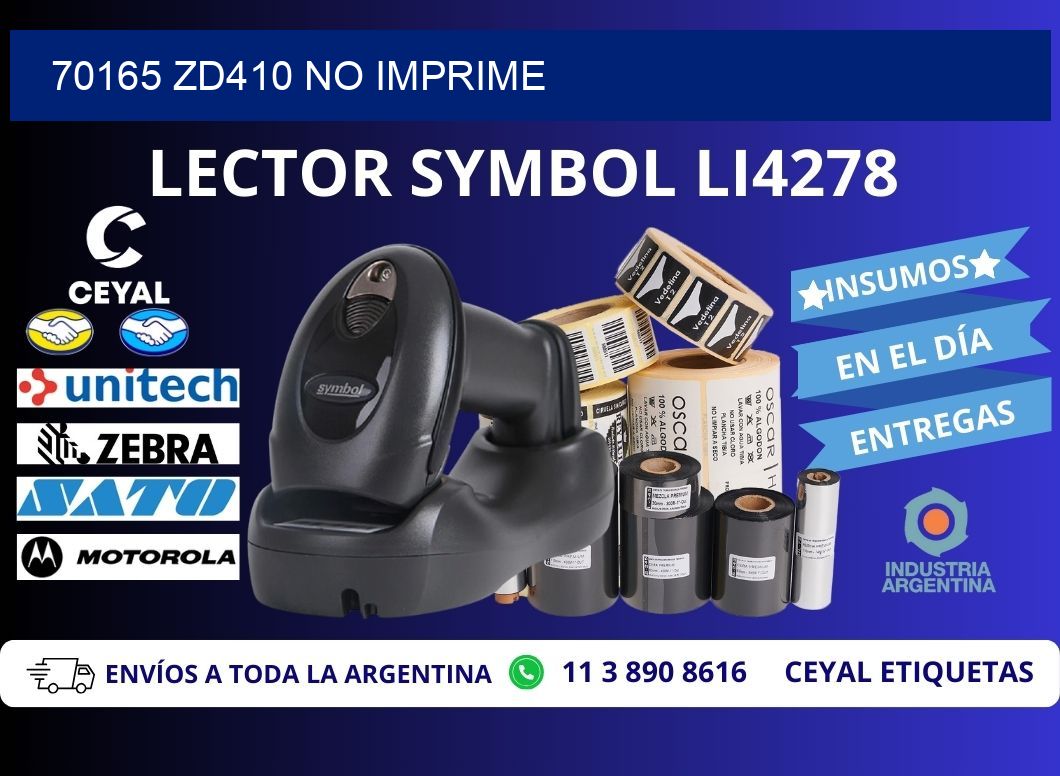 70165 ZD410 no imprime