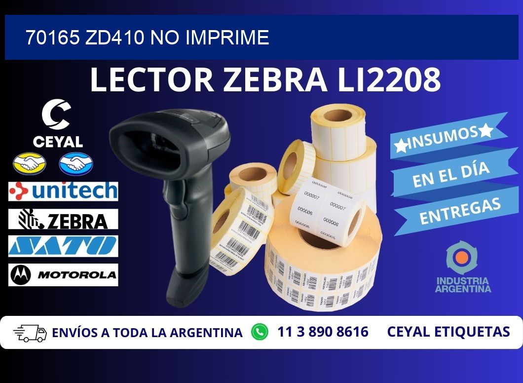 70165 ZD410 no imprime