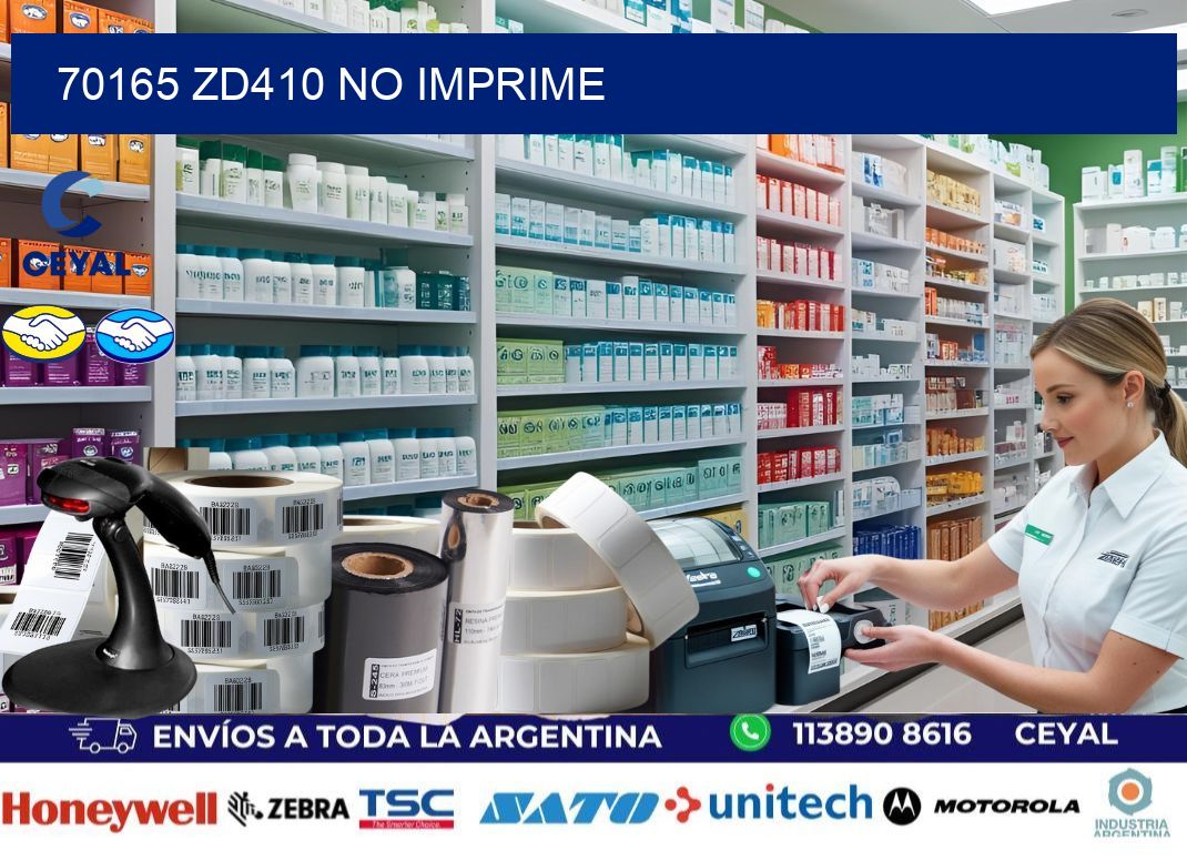 70165 ZD410 no imprime