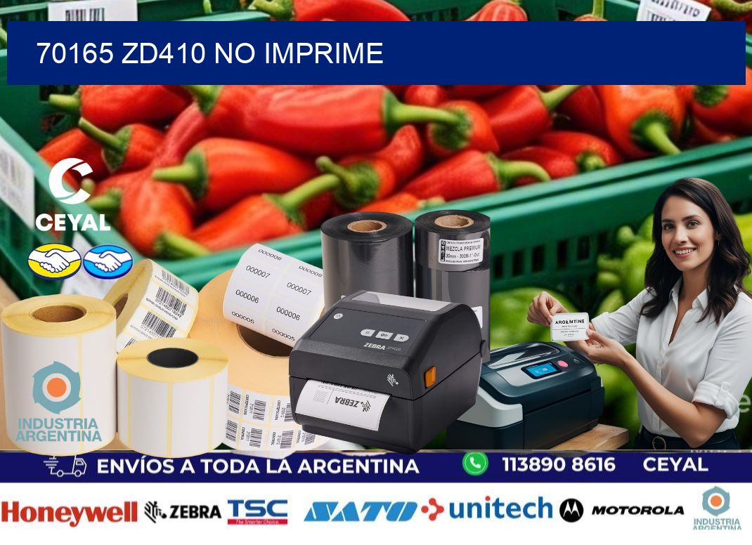 70165 ZD410 no imprime