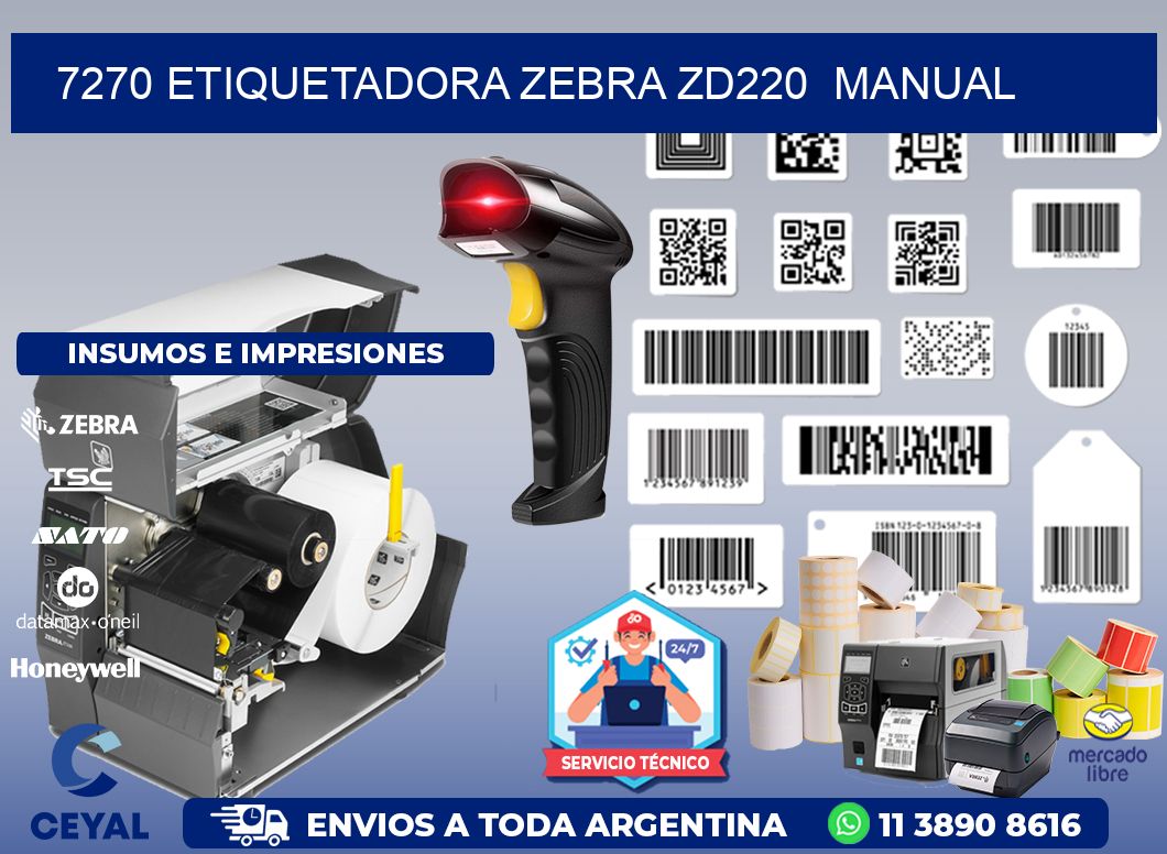 7270 Etiquetadora Zebra ZD220  manual
