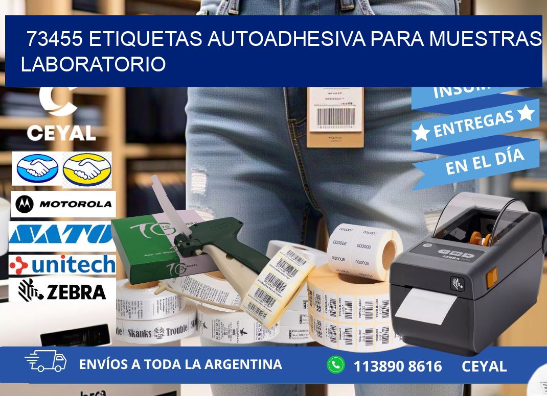 73455 etiquetas autoadhesiva para muestras laboratorio
