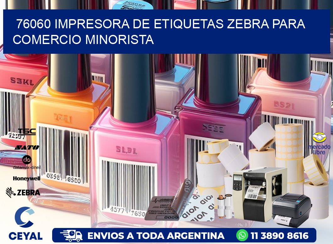 76060 impresora de etiquetas zebra para comercio minorista