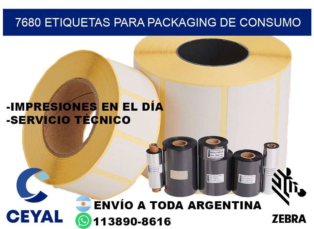 7680 Etiquetas para packaging de consumo
