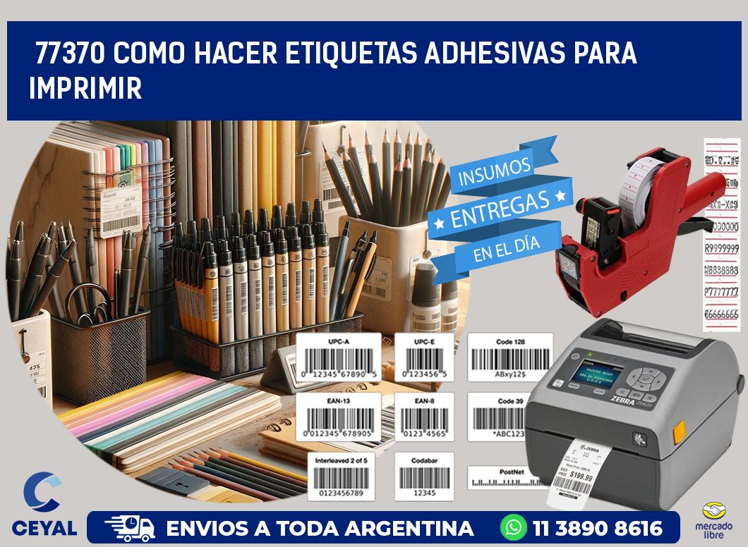 77370 Como hacer etiquetas adhesivas para imprimir