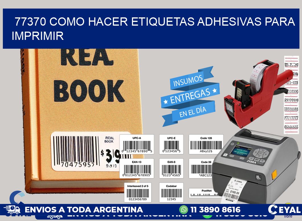 77370 Como hacer etiquetas adhesivas para imprimir