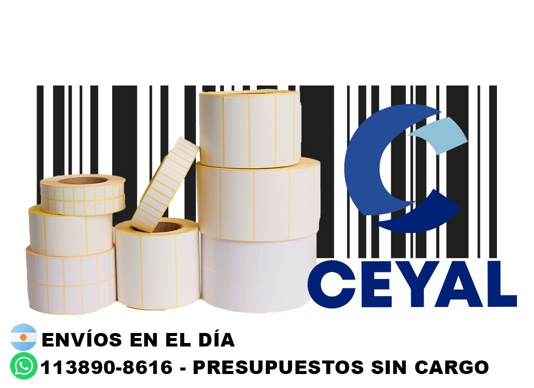 80365 etiquetas autoadhesivas blancas con codigos de barras