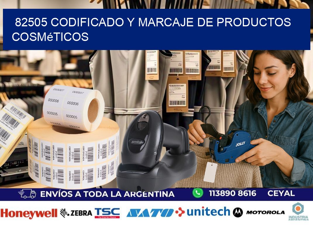 82505 codificado y marcaje de productos cosméticos