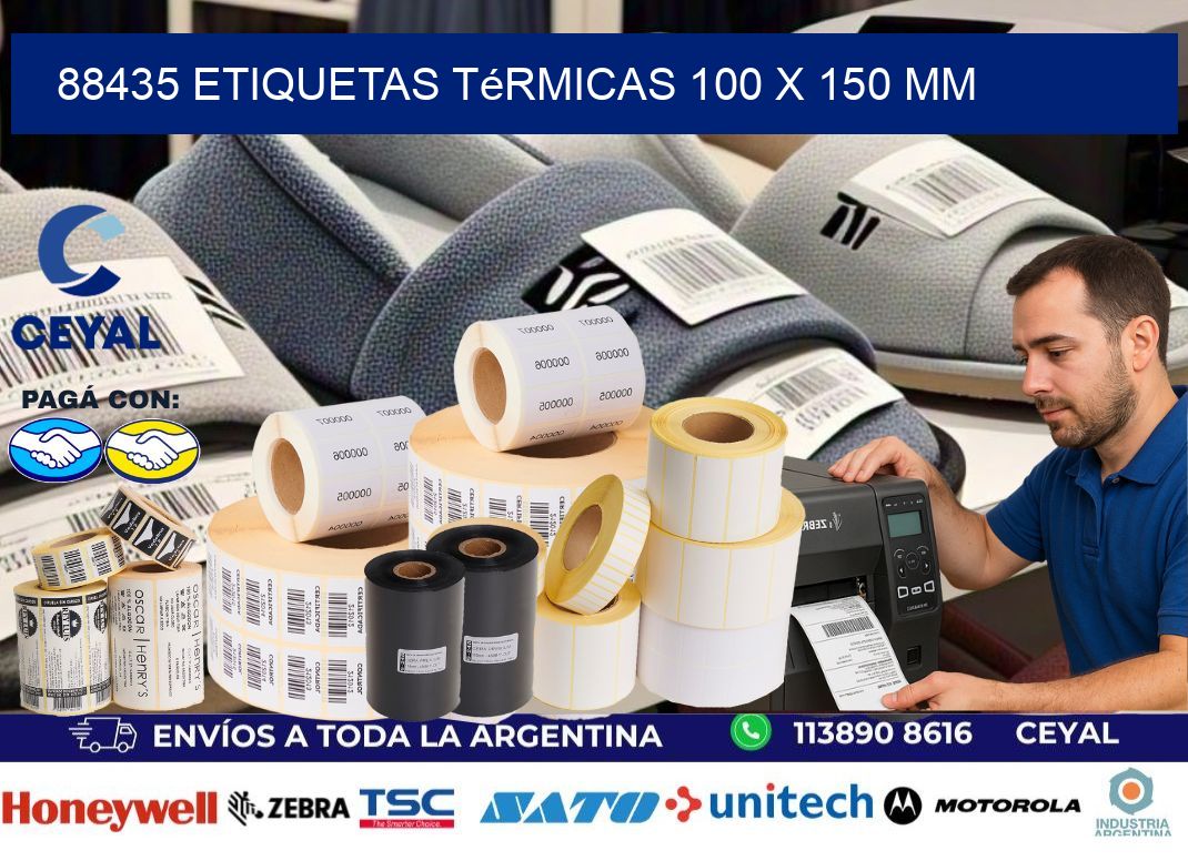88435 Etiquetas Térmicas 100 X 150 Mm