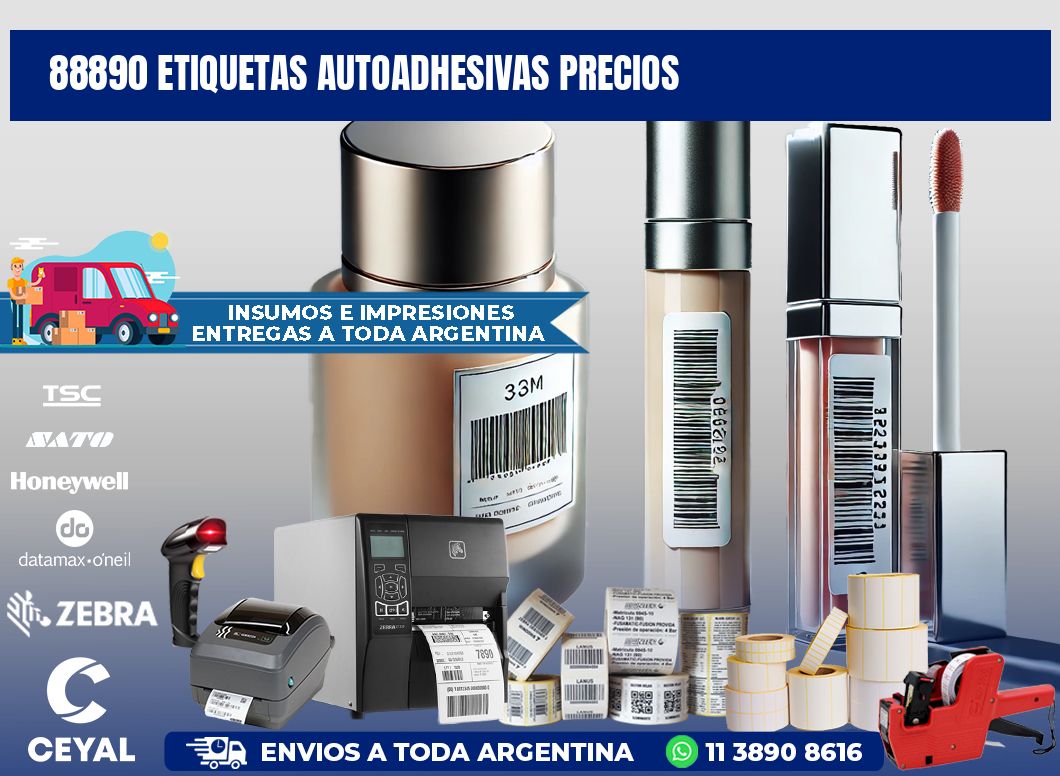 88890 Etiquetas autoadhesivas precios