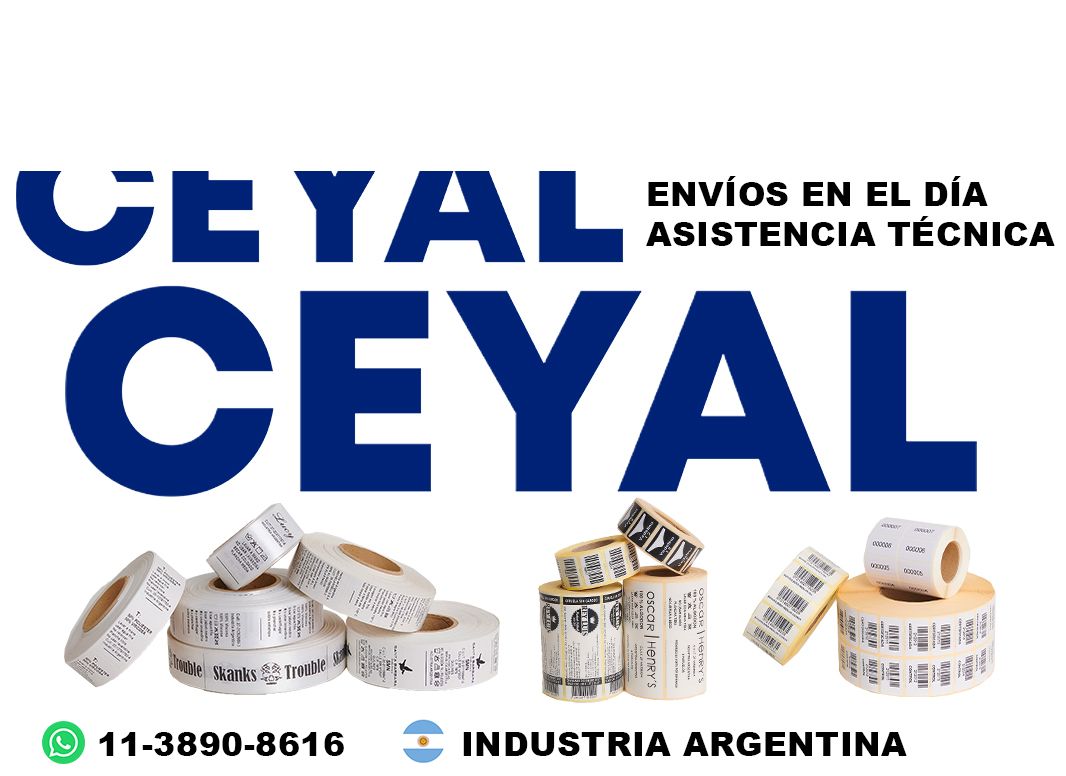 910 Etiquetas en rollo para grandes tiradas