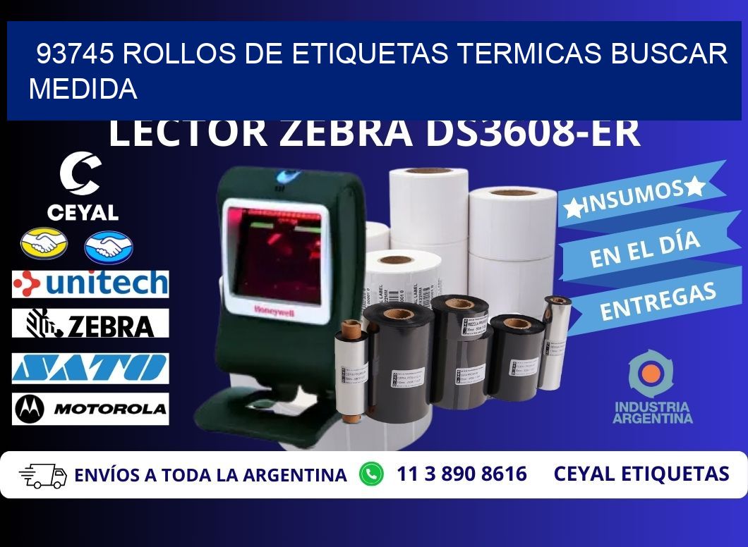93745 rollos de etiquetas termicas buscar medida