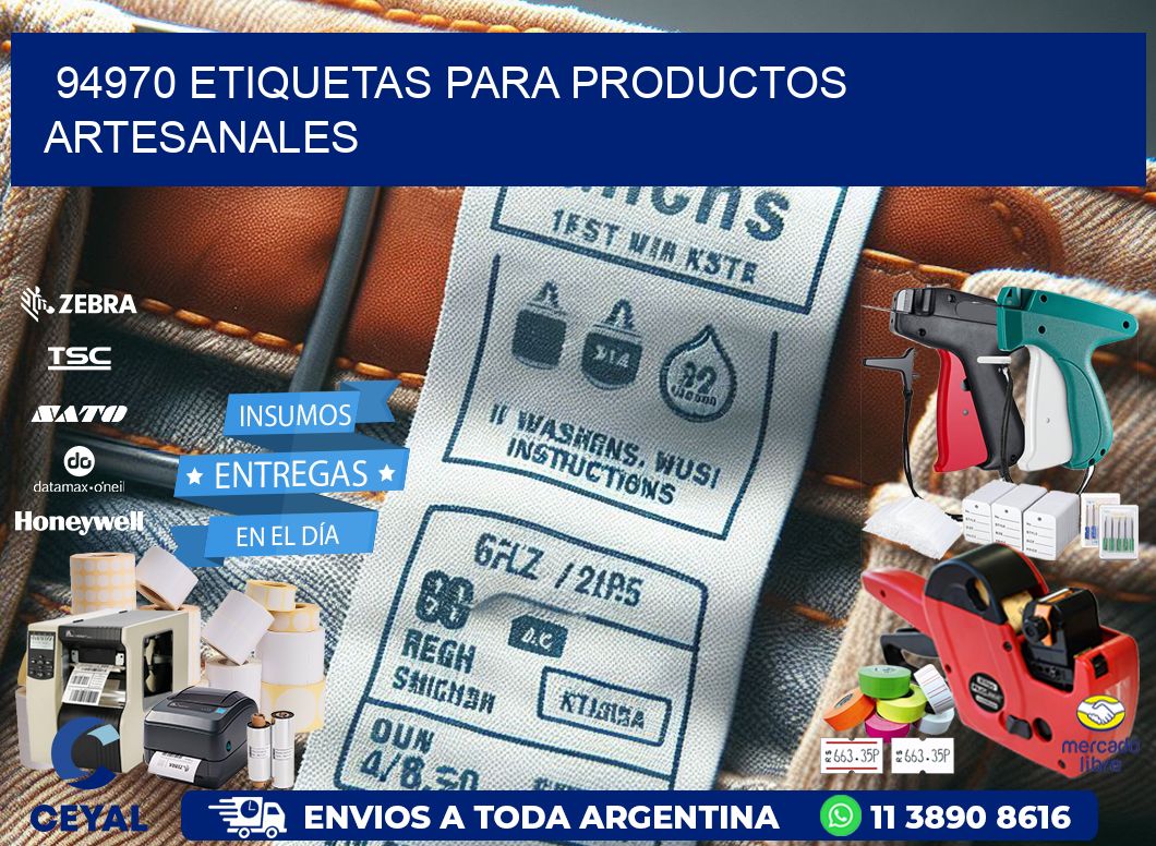 94970 Etiquetas para productos artesanales