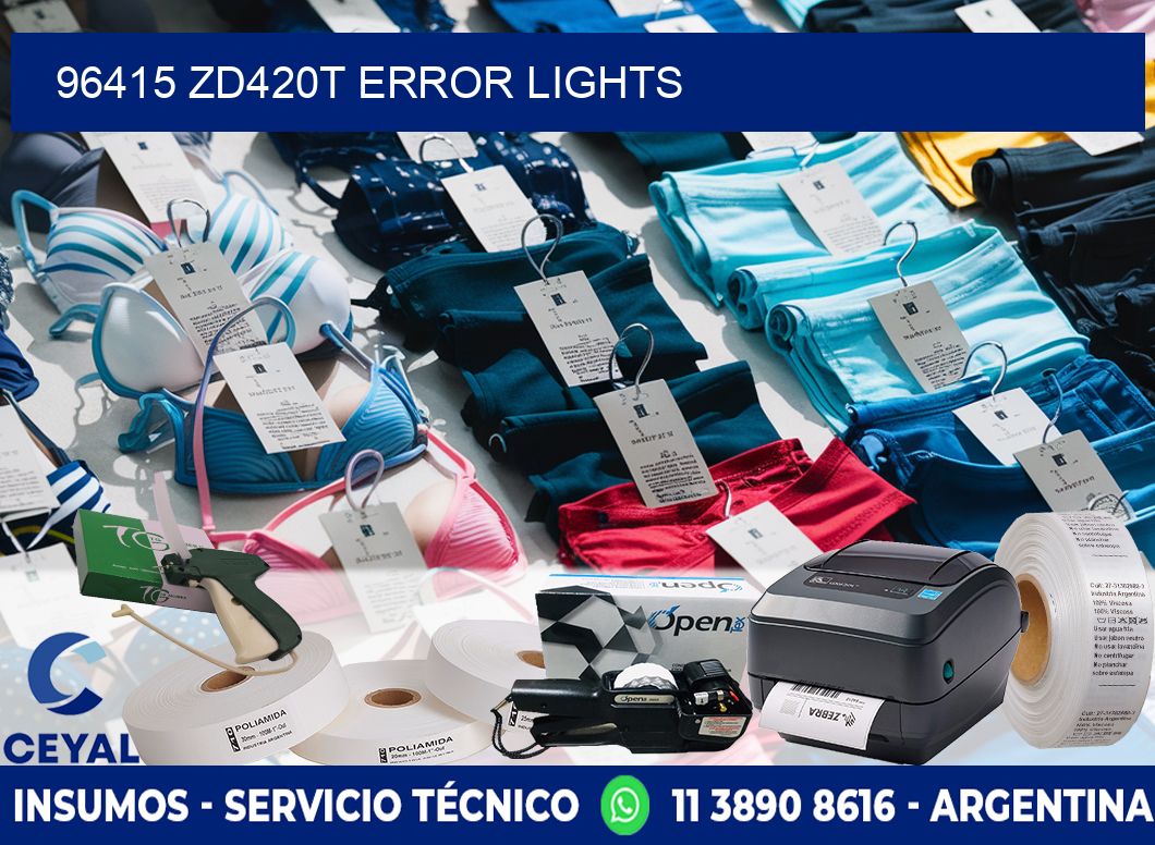 96415 ZD420t error lights