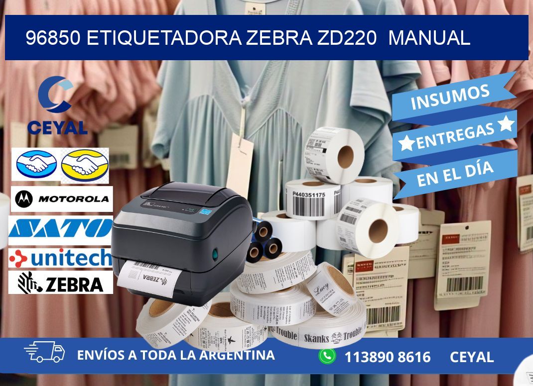 96850 Etiquetadora Zebra ZD220  manual