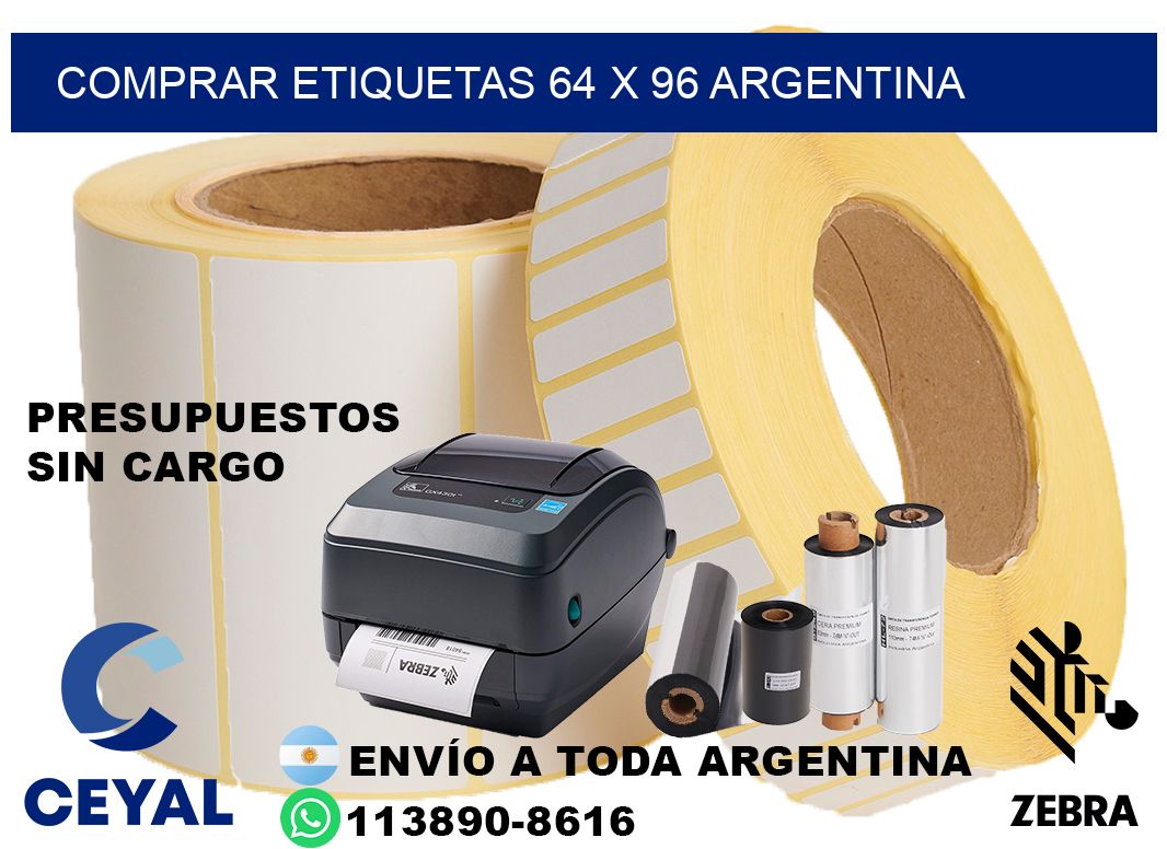 Comprar etiquetas 64 x 96 argentina