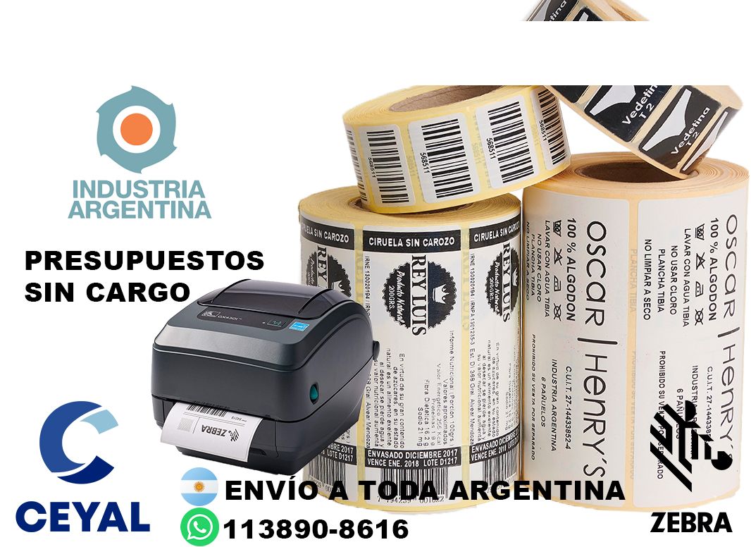etiquetas impresoras mercado libre 52 x 28