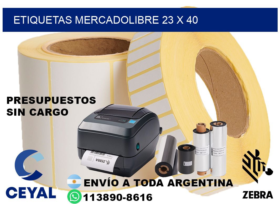 etiquetas mercadolibre 23 x 40