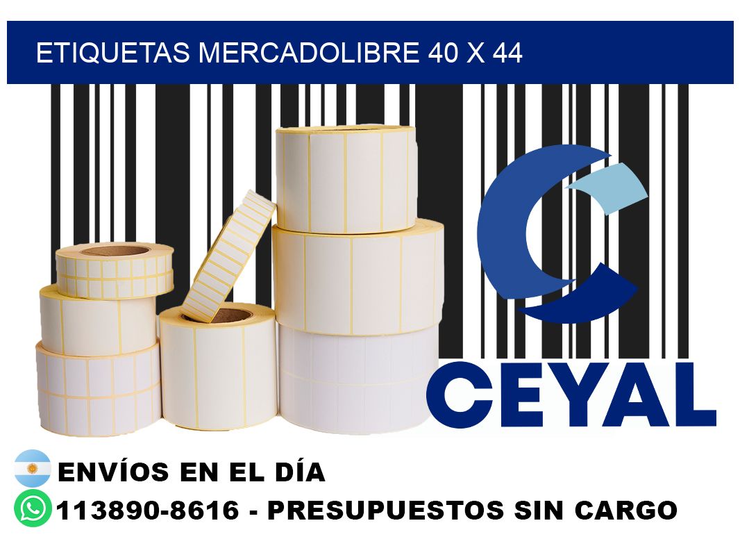 etiquetas mercadolibre 40 x 44