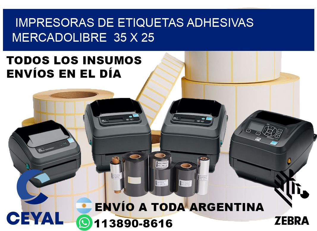 impresoras de etiquetas adhesivas mercadolibre 35 x 25