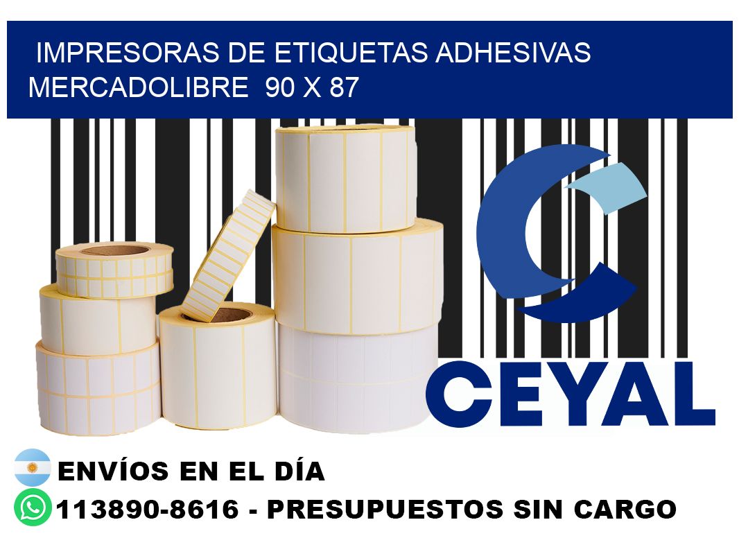 impresoras de etiquetas adhesivas mercadolibre  90 x 87