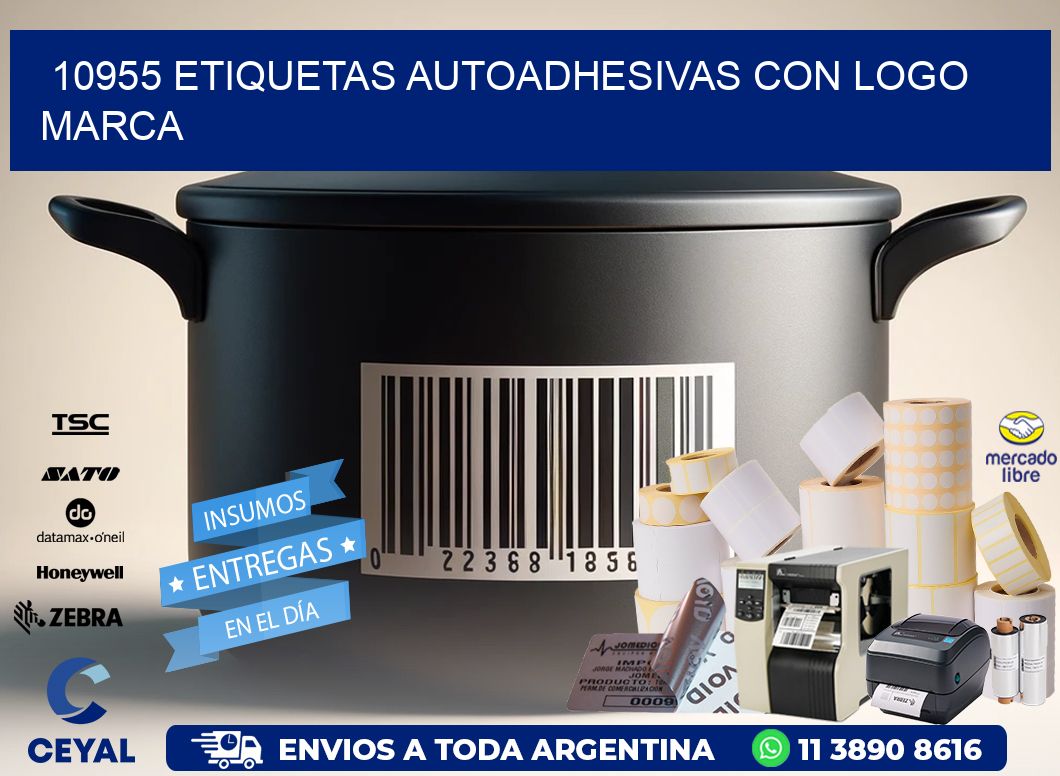 10955 etiquetas autoadhesivas con logo marca