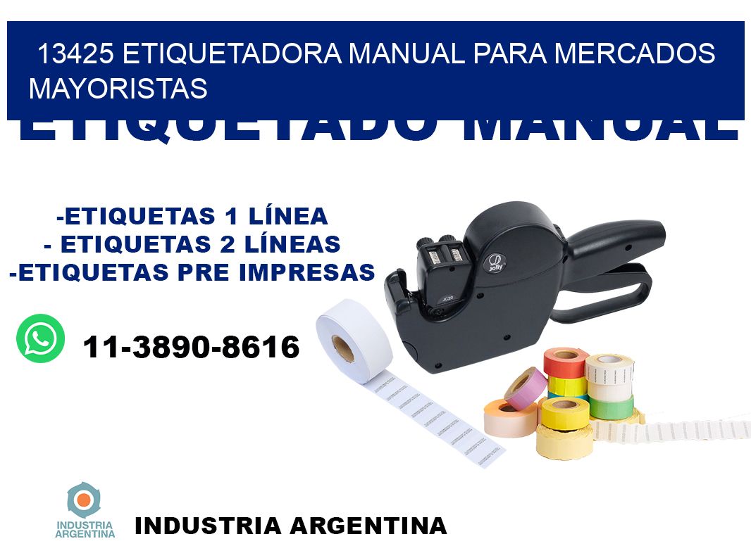 13425 etiquetadora manual para mercados mayoristas