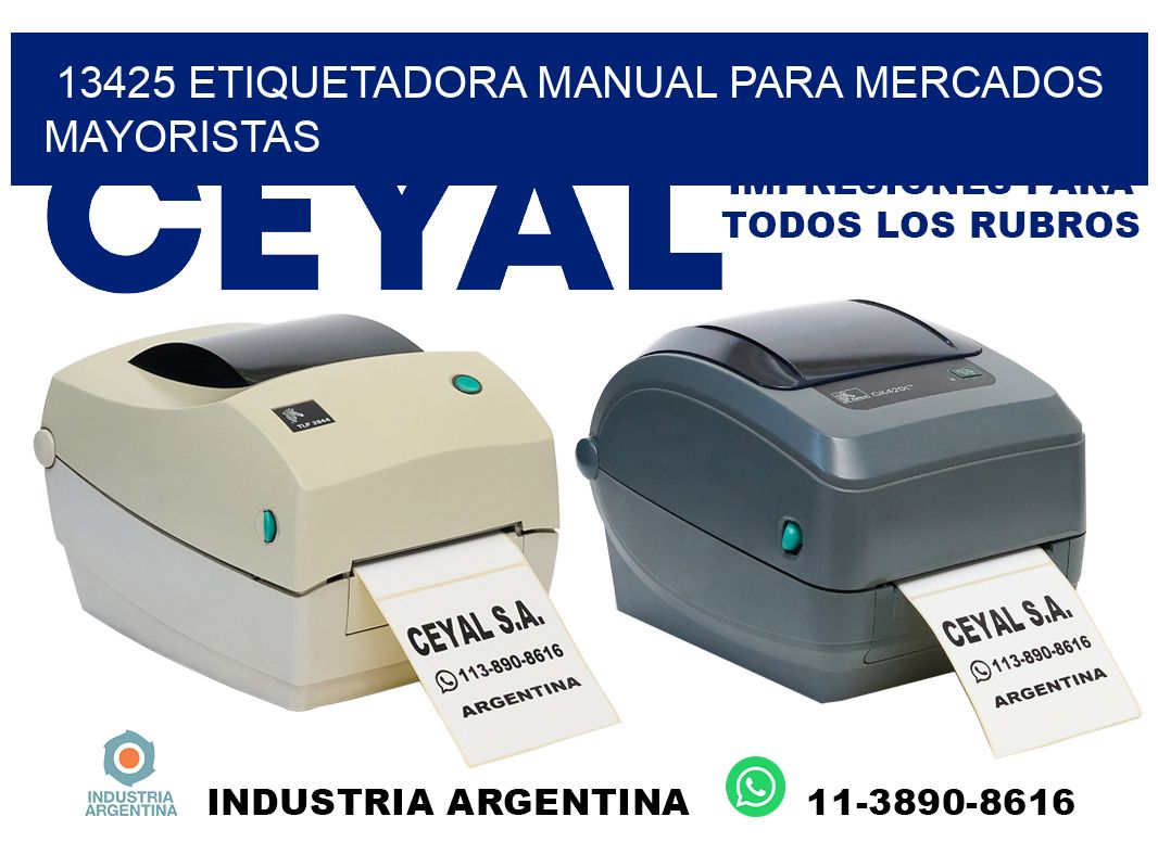 13425 etiquetadora manual para mercados mayoristas